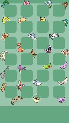 an animal puzzle game with many different animals on the screen and numbers in each corner