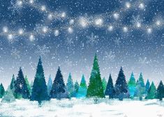 Christmas Forest Party Backdrop - Gatsby Backdrop Christmas Wallpaper Drawing, 1366x768 Wallpaper, Wallpaper Drawing, Scene Setters, Forest Party, Christmas Forest, Cool Christmas Trees, Christmas Backdrops, Winter Wallpaper