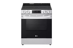 a silver and black stove top oven on a white background