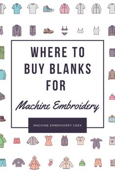 Where to buy blanks for machine embroidery Embroidery Blanks Wholesale, Diy Embroidery Machine, Blank Clothing, Free Machine Embroidery Designs Patterns, Embroider Ideas, Commercial Embroidery Machine