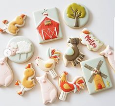 a bunch of cookies that are sitting on a table