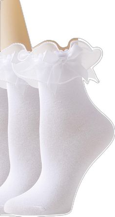 Fitted White Ruffled Socks, White Ruffled Socks For Summer, White Stretch Socks With Ruffles, Stretch White Socks With Ruffles, Socks Ruffle, Frilly Socks, Selling Apps, Socks Cute, White Clothing