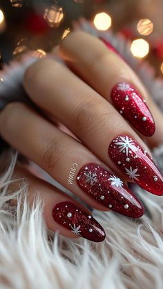 Gingerbread Nail Art, Gingerbread Nails, Nails Festival, Nails With Red, Christmas Nails Designs, Xmas Nail Designs, Christmas Press On Nails, Themed Nail Art