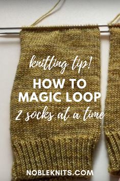 knitting tips how to magic loop 2 socks at a time