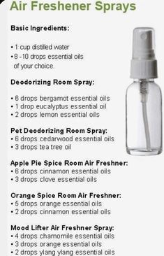 #naturalRoomSprays #airFreshners Essential Oil Room Spray Recipe, Room Spray Essential Oils, Essential Oil Room Spray, Natural Cleaning Products Diy, Essential Oil Perfumes Recipes, Air Freshener Spray