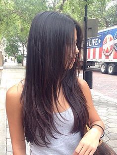 Layered Haircuts Straight Hair, Layered Haircuts Straight, Hairstyles Pinterest, Rambut Brunette, Long Layered Haircuts