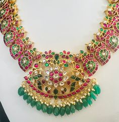 Very high-quality Jadau Kundan neckset with pastel green bead drops. Gold finish necklace. Brass based item.  Hand made. Green Handmade Temple Jewelry Bridal Necklace, Handmade Green Temple Jewelry Bridal Necklace, Strawberry Beads, Green Strawberry, Frederick Md, Pastel Green, Green Bead, Gold Finish, Chains Necklace