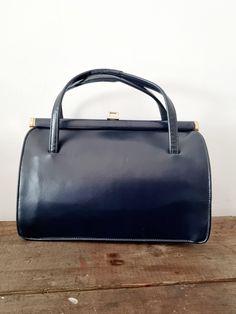 Description: MacLaren Navy Blue Vegan Handbag. With Restored Handles. Measurements: WIDTH: 29.5cm,  HEIGHT: 21cm Vegan Handbags, Navy Blue, Purses And Handbags, Top Handle Bag, Navy, Handbags, Bathing Beauties, Pet Supplies, Accessory Gift