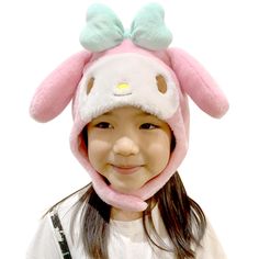 PRICES MAY VARY. Officially licensed Sanrio My Melody hat - Kuromi hat produced by the original Japanese brand SAZAC: Don’t fall for copycat imitations! SAZAC is Japan’s most successful Kigurumi manufacturer, unmatched in both quality and design. Our onesies feature symmetrical faces, professional stitching, thicker fabric and rich, vibrant colors. Warm your head with My Melody: This cute fluffy hat is specifically designed with ear flaps to warm your ears and they can be together under the chin My Melody Hat, Kuromi Hat, Fluffy Hat, Animal Pajamas, Girlie Girl, Kids Hat, Sanrio My Melody, Kids Beanies, Head Wear