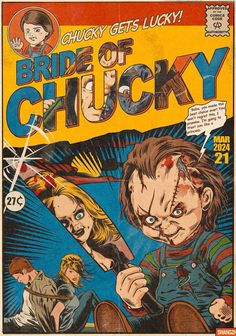 the cover to chucky gets lucky bride of chucky