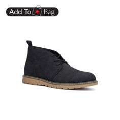 in stock Casual Black Winter Chukka Boots, Black Casual Suede Chukka Boots, Casual Black Lace-up Chukka Boots, Casual Black Suede Work Boots, New York And Company, Black Boots, Shoes Mens, Men's Shoes, In Store