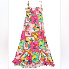 Paper Heart Maxi Dress Brand New With Tags Supper Cute And Trendy Dress Has Adjustable Straps And Ties In The Back. B20 Heart Dresses, Trendy Dress, Paper Heart, Heart Dress, Trendy Dresses, Dress Brands, Pink Yellow, Colorful Dresses, Adjustable Straps