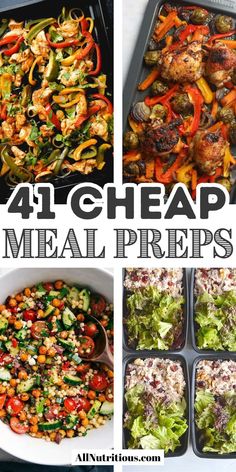 Save money and time with these inexpensive meal prep recipes. Ideal for meal prep for the week, these cheap dinners offer delicious, wholesome options without breaking the bank. Health Cheap Meals, Batch Prep Meals, Cheap And Easy Meal Prep, Inexpensive Meal Prep, Meditrain Diet, Dinner Meal Prep For The Week, Premade Meals, Cheap Meal Prep, Health Lunch