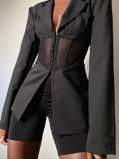 Corset Outfit, Corset Fashion, Suit Fashion, Looks Style, Mode Inspiration, Looks Vintage, Look Fashion