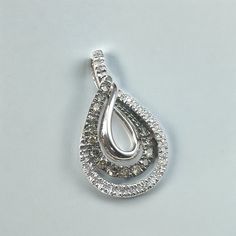 10k white gold .25ct diamond vintage infinity wrap tear drop pendant Infinity Wrap, Tear Drop Pendant, Drop Pendant, Vintage Diamond, Tear Drop, Jewelry Sets, Accessory Gift, Display Homes, White Gold