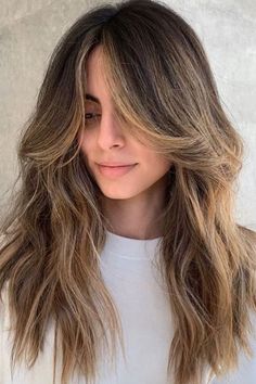 Brunette Balayage Hair Medium, Bangs Wavy Hair, Rambut Brunette, Long Hair Care, Brunette Balayage, Straight Blonde Hair, Brunette Balayage Hair, Hair Appointment