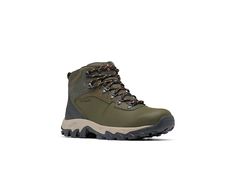 Columbia Newton Ridge Plus II Waterproof - Men's Waterproof Boots : Deep Olive/Desert Sun : Focus on your surroundings, not the ache of your feet, when you trek in the lasting comfort and reliable performance of the Columbia Newton Ridge Plus II Waterproof hiking boot. Omni-Tech waterproof, breathable technology protects feet from outside elements. Waterproof seam-sealed construction. PU-coated leather, suede, and mesh upper materials. Lace-up closure. Heel pull loop. Padded tongue and collar. Breathable textile lining offers a great in-shoe feel. Comfortable foam footbed. Lightweight Techlite midsole provides daylong comfort, exceptional cushioning, and high energy return. Non-marking Omni-Grip rubber outsole delivers reliable traction. Imported. Measurements: Weight: 1 lb 2 oz Product me Columbia Boots, Mens Waterproof Boots, Tan Suede Boots, Desert Sun, Waterproof Hiking Shoes, Navy Man, Waterproof Hiking Boots, Hiking Boot, Tan Suede