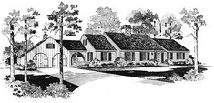 this is an artist's rendering of the country house