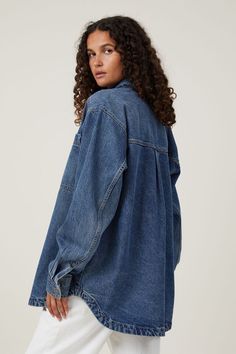 Oversized Denim Shirt Oversized Denim Shirt, Denim Shirt, Womens Shirts