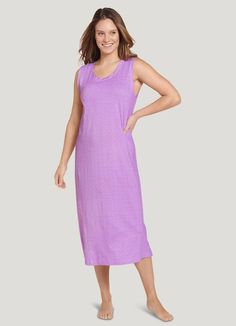 Jockey® Everyday Essentials 100% Cotton Tank Sleep Dress Cotton Loungewear, Women's Sleepwear, Sleep Dress, Night Shirt, Range Of Motion, Everyday Essentials, Sleepwear Women, Pajamas Women, Perfect Summer