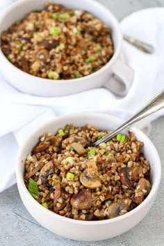 Buckwheat with Mushrooms - Momsdish Buckwheat Recipe, Meat Patty Recipe, How To Cook Buckwheat, Buckwheat Recipes, Turkey Meatloaf Recipes, Patties Recipe, Ukrainian Recipes, Clam Recipes, Healthy Grains