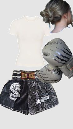 an image of a woman wearing boxing gear