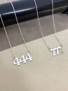 "777 Angel Number Necklace, 222 Angel, 444 Angel, 888 Angel, 111 Angel, 333 Angel, 555 Angel, 666 Angel, 999 Angel, Gold Name Necklace * Matte Silver production time and shipping time are different.(USPS Shipping) * Fast shipment by UPS Shipping. * If you have any additional questions about this product, just hit the \"Message \" button and I will get back you within 24 hours. Angel Number 888 indicates that financial and material abundance is on its way into your life and may be suggesting that Angel Number Necklace Silver, Angle Number Necklace, Necklace 777, Angel 555, Angel 333, 444 Necklace, Angel 111, 888 Angel, Angel Number 888