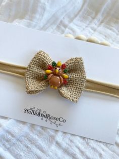 "-One hand-tied Bow with choice of finish For headbands I will include an alligator clip so bows can be altered to grow with your baby 🤍 -Headband is made from stretchy nylon to grow with baby. Easy to wear and won't slip off. -Bows measure Approximately:   2.5\" across by 2.5\" -All Bows are handmade so may slightly vary in size and pattern. All bows are secured and can not be untied with normal wear.  -Hand wash all bows with warm water and soap. Then shape and hand dry. Please do not put bow Adjustable Handmade Headband For Gifts, Cute Hair Accessories With Matching Headband For Gift, Cute Hair Accessories With Matching Headband As Gift, Cute Matching Headband As Hair Accessories Gift, Cute Matching Headband Hair Accessories As Gift, Handmade Adjustable Headband As Gift, Handmade Headband For Birthday, Adjustable Handmade Headband As Gift, Cute Adjustable Hair Accessories For Gift