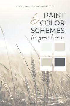 the color scheme for your home is shown in grey and white, with an image of wheat