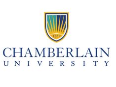 the logo for chamberlain university