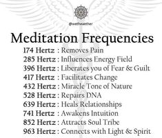 Spiritual Tips Life, Frequencies For Healing, Meditation Frequency Chart, Meditation For Spiritual Awakening, How To Start Spiritual Awakening, Spell To Increase Libido, Different Forms Of Meditation, Britta Core, Different Frequencies Meanings