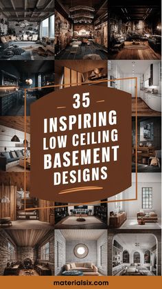 35 inspiring low ceiling basement designs.