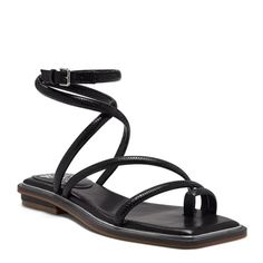 Vince Camuto Pertema Leather Embossed Ankle Strap Flat Sandals From Vince Camuto, The Pertema Leather Embossed Ankle Strap Flat Sandals Feature: Leather Upper Buckle Closure Rubber Outsole Approx. 0.6" Heel Height Imported. Black Sandals With Leather Footbed And Low Heel, Black Low Heel Sandals With Leather Footbed, Black Strappy Sandals With Leather Footbed, Black Adjustable Low Heel Sandals, Adjustable Black Low Heel Sandals, Snakeskin Ankle Boots, Tan Mules, Tan Wedge Sandals, Vince Camuto Boots