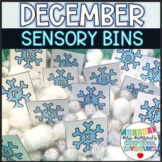 Are you looking for a hands-on addition to your daily ELA and math centers? These winter-themed sensory activities are not only great for letter and counting review, but strengthen fine motor skills and maintain engagement!All you need are a few plastic containers and some sensory materials such as cotton balls and/or puff balls. Simply print and laminate the activities in this set and add to your bins!The following activities are included:Sight Word Writing (editable list)Phoneme SegmentingLett Sensory Bin December, Sensory Bin Snow, Winter Themed Sensory Activities, Winter Wonderland Sensory Bin, Fake Snow Sensory Bin, Winter Sensory Bin, Preschool Boards, Activity Centers, Sensory Bins