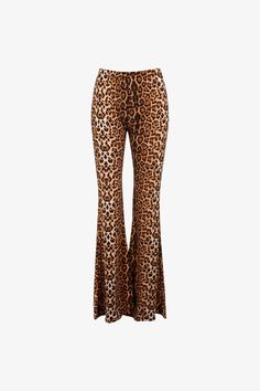 These Leopard Print High-Waisted Bell Bottom Pants are gonna add some wild vibes to your closet. Designed for women, these pants feature a bold leopard print in rich browns and blacks, which adds a touch of wild style to any look. The high-waisted fit gives you that flattering shape, while the flare legs bring in a cool retro feel. Made from stretchy fabric, these pants hug your curves just right, making them both comfy and stylish. Whether you're out for the night or just doing your day-to-day, Neon Dresses, Bell Bottom Pants, Halterneck Dress, Bell Bottom, Brown Dress, Navy Blue Dresses, Dress Cuts, Shop Maxi Dresses, Ruched Dress