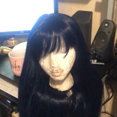 Never Worn Just Admired In Rear Perfect Condition Wig Color, Hair Cute, Source Unknown, Purple Hair, Midnight Blue, Hair Inspo, Wig Hairstyles, Womens Hairstyles, Wigs