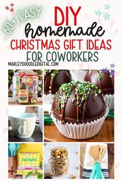 homemade christmas gift ideas for coworkers that are easy to make and perfect for the holidays