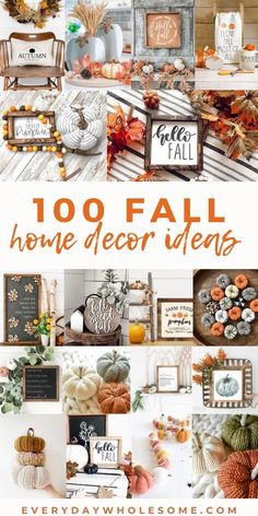 the top ten fall home decor ideas