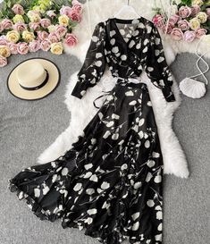 Spring Two-piece Long Sleeve Sets, Elegant Two-piece Dress Set For Spring, Elegant Two-piece Spring Dress Set, Elegant Two-piece Dress For Summer, Elegant Two-piece Skirt Set For Spring, Fake Two-piece Long Sleeve Sets For Spring, Spring Long Sleeve Fake Two-piece Sets, Casual Two-piece Dress Set For Spring, Casual Two-piece Spring Dress Set