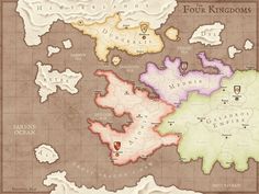 a map of the four kingdoms