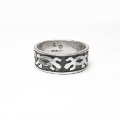 SHUBE'S Sterling Silver Multi Salamander Lizard Band Style Ring Vintage Freeform Ring, Plain Rings, Pretty Ring, Cat Ring, Pretty Rings, Maker's Mark, Ring Vintage, Silver Band, Fine Silver