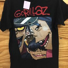 Gorillaz concert tee Gorillaz Guitar, Personalized T Shirt, Concert T Shirt, Band Shirt, Band Music, Concert Tshirts, Music Band, Music Concert, Gorillaz