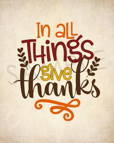 the phrase in all things give thanks