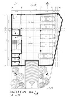 the ground plan for a house with two floors