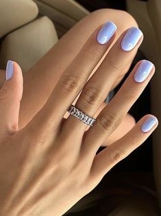 Oval Nails One Color, Unghie Sfumate, French Pedicure, Purple Acrylic Nails, Nagellack Trends, Elegant Nail Designs, Lip Scrubs, Smink Inspiration, Neon Nails