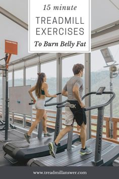 15-Minute Treadmill Exercises to Burn Belly Fat Fast Treadmill Exercises, Abdominal Fat, Fitness Experts, Interval Training