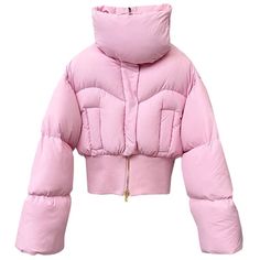 Pink Or Black S To Xl Pink Spring Puffer Jacket With Padded Collar, Spring Pink Puffer Jacket With Padded Collar, Pink Puffer Jacket With Padded Collar For Spring, Pink Trendy Puffer Jacket For Streetwear, Trendy Pink Puffer Jacket For Streetwear, Pink Puffer Jacket For Winter Streetwear, Pink Fitted Trendy Puffer Jacket, Trendy Pink Outerwear With Padded Collar, Trendy Fitted Pink Puffer Jacket