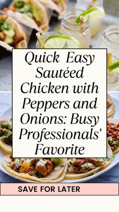 quick easy sauteed chicken with peppers and onions busy professional's favorite save for later