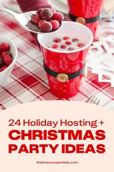 Looking for creative Christmas party ideas, Christmas party decor, + holiday hosting hacks? The Krazy Coupon Lady has you covered with fun Christmas DIYs, genius Christmas party hosting tips, and cheap holiday gathering hacks that will not only make your Christmas party a huge success, but also be remembered for years to come. Don't be stressed out about hosting a holiday party. With these party tricks, you’ll be the hostess with the mostest without breaking your budget this holiday season. Christmas Party Hosting, Party Hosting Tips, Hosting Christmas Party, Dollar Store Christmas Diy, Hosting Hacks, Hosting Events, Party Tricks, Christian Ideas, Christmas Party Ideas