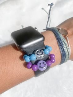 Custom Halo Watch Charms | Apple charm | Trendy Watch accessories | Apple Watch Band Charm | Apple Watch Cuff l Watch Stackers | Preppy ✰ These are Apple Watch (it can work with any watch) stackable halo watch charms.  ✰ They are bought INDIVIDUALLY! If you want to stack them, you must select the quantity that you want. ✰ These are also customizable! Chose what color you want and if you want a clear smiley, solid smiley, or no smiley. ✰ When you put the charms on your watch, be sure to just simp Apple Watch Cuff, Watch Charms, Preppy Phone Case, Preppy Accessories, Tech Watches, Fitbit Bands, Preppy Bracelets, Trendy Watches, Preppy Jewelry